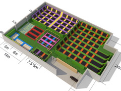 <b>Rectangular Trampoline Park YT-TP057</b>