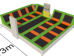 <b>Small Square Trampoline Park YT-TP062</b>